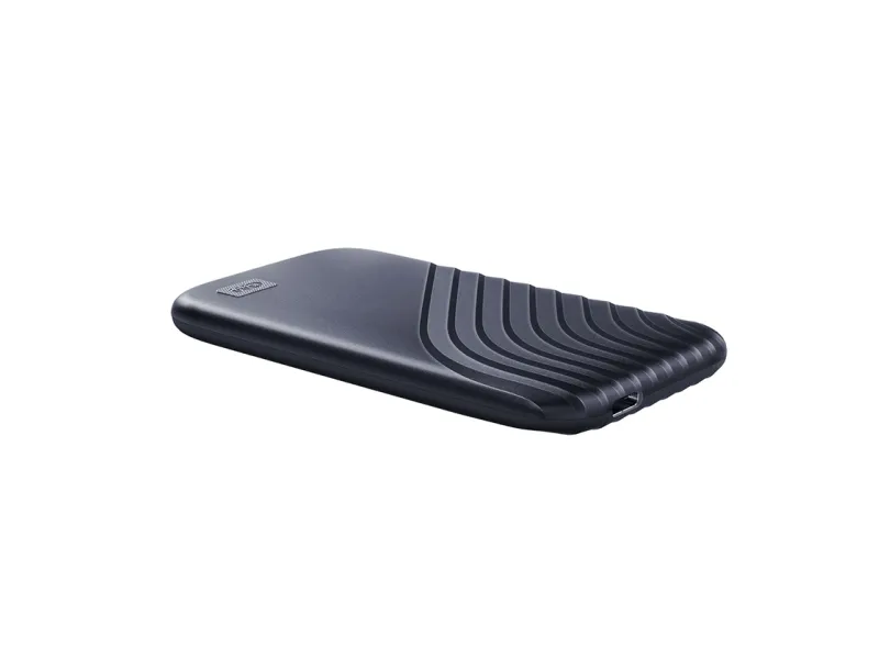 WD My Passport SSD WDBAGF0020BBL - SSD - krypteret - 2 TB - ekstern (bærbar) - USB 3.2 Gen 2 (USB-C stikforbindelse) - 256-bit AES - midnatsblå