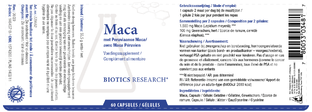 Biotics Maca Capsules 60TB