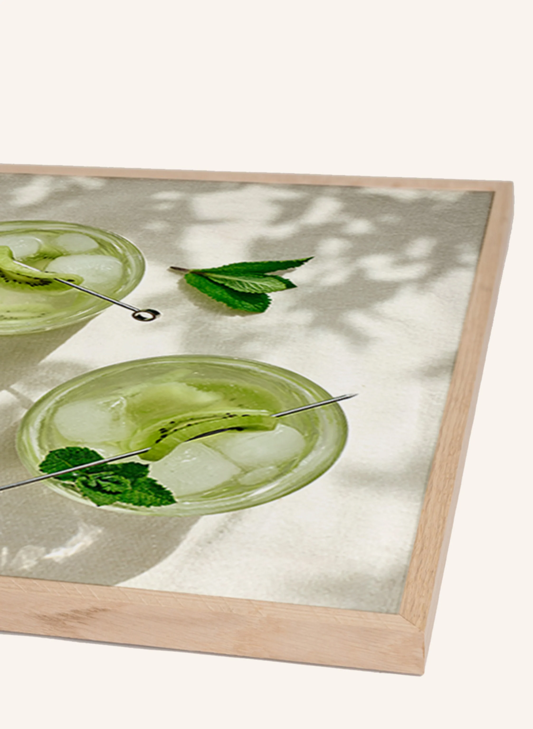 JACOB BADEN Wandbild SOMMER COLD DRINKS mit Rahmen