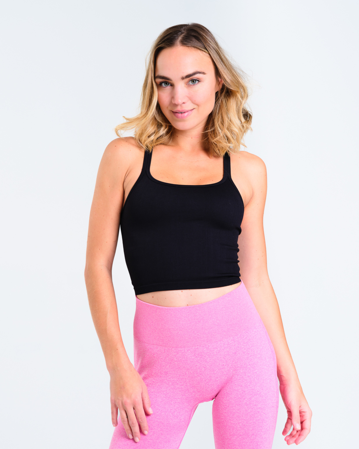 Bumpro Perfect Rib Crop Top Black