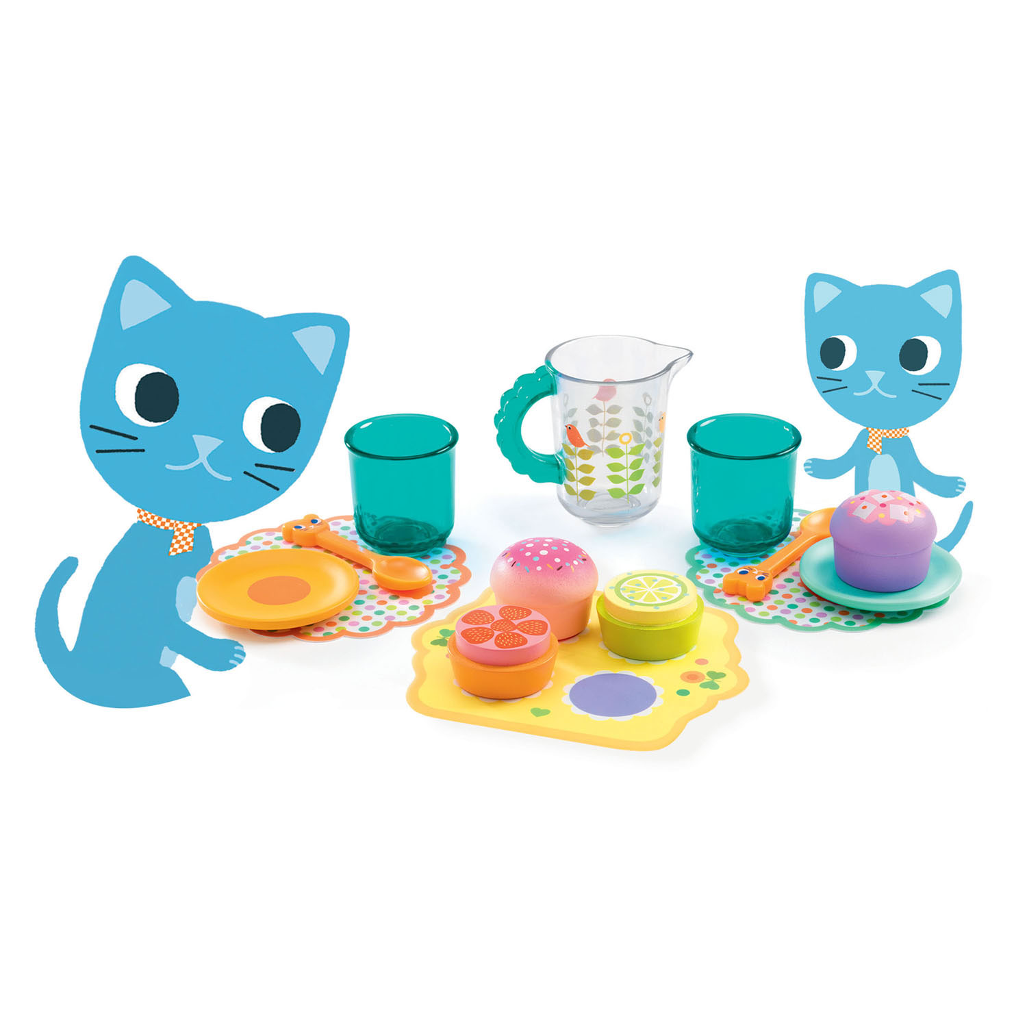 Djeco Kittens Tussendoortje Speeleten, 14dlg.