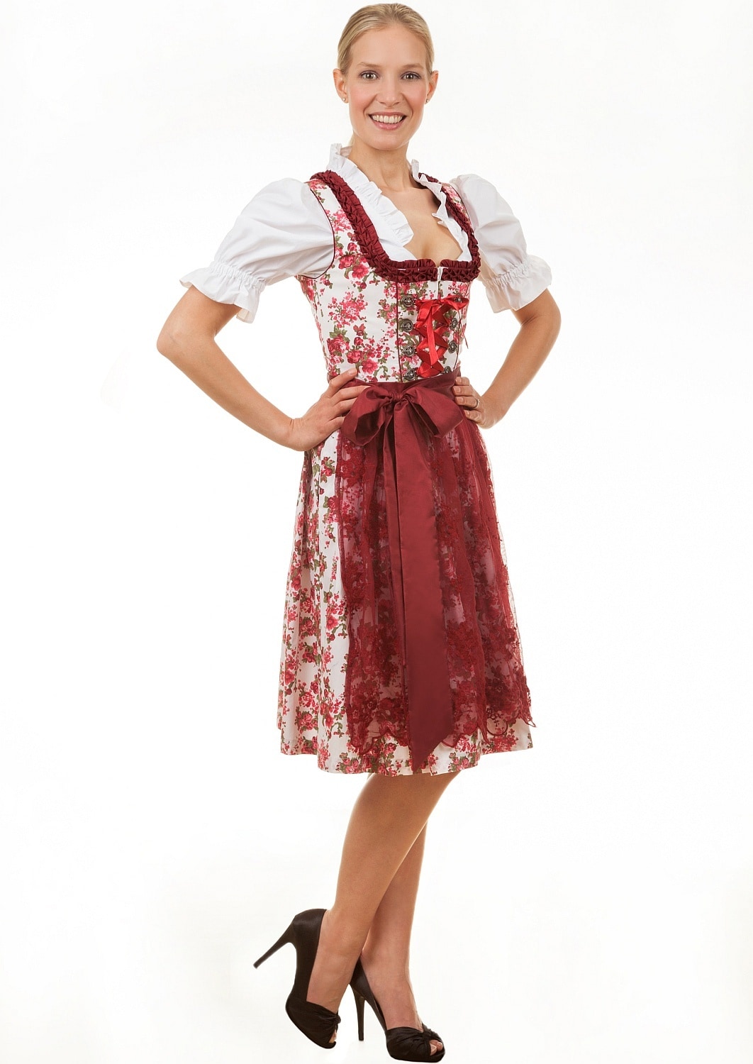 Midi Dirndl 2-teilig Estefania Blumen
