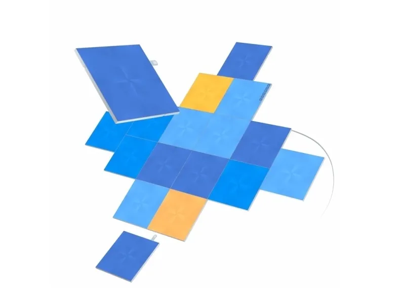 Nanoleaf Canvas Smarter Kit - Trådløst belysningssæt - LED x 17 - 1 W - 16 millioner farver - 1200-6500 K