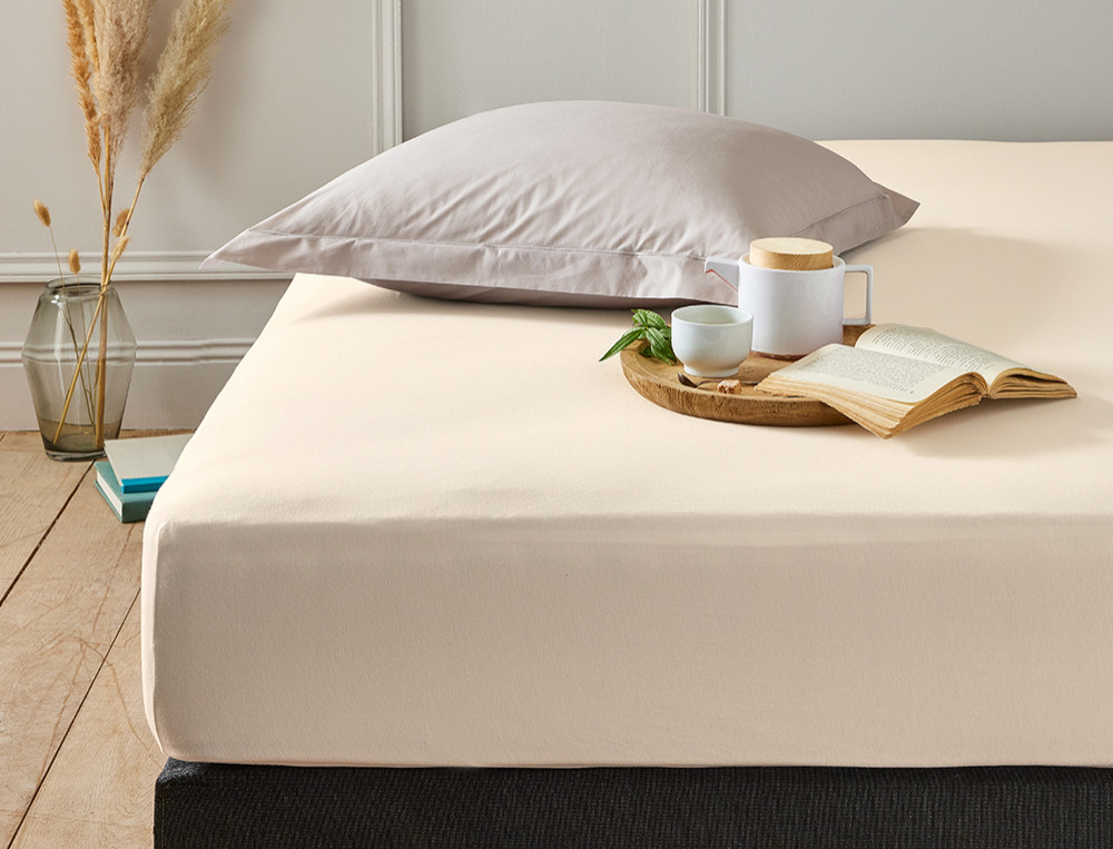 Pack 2 draps-housses-Jersey extensible