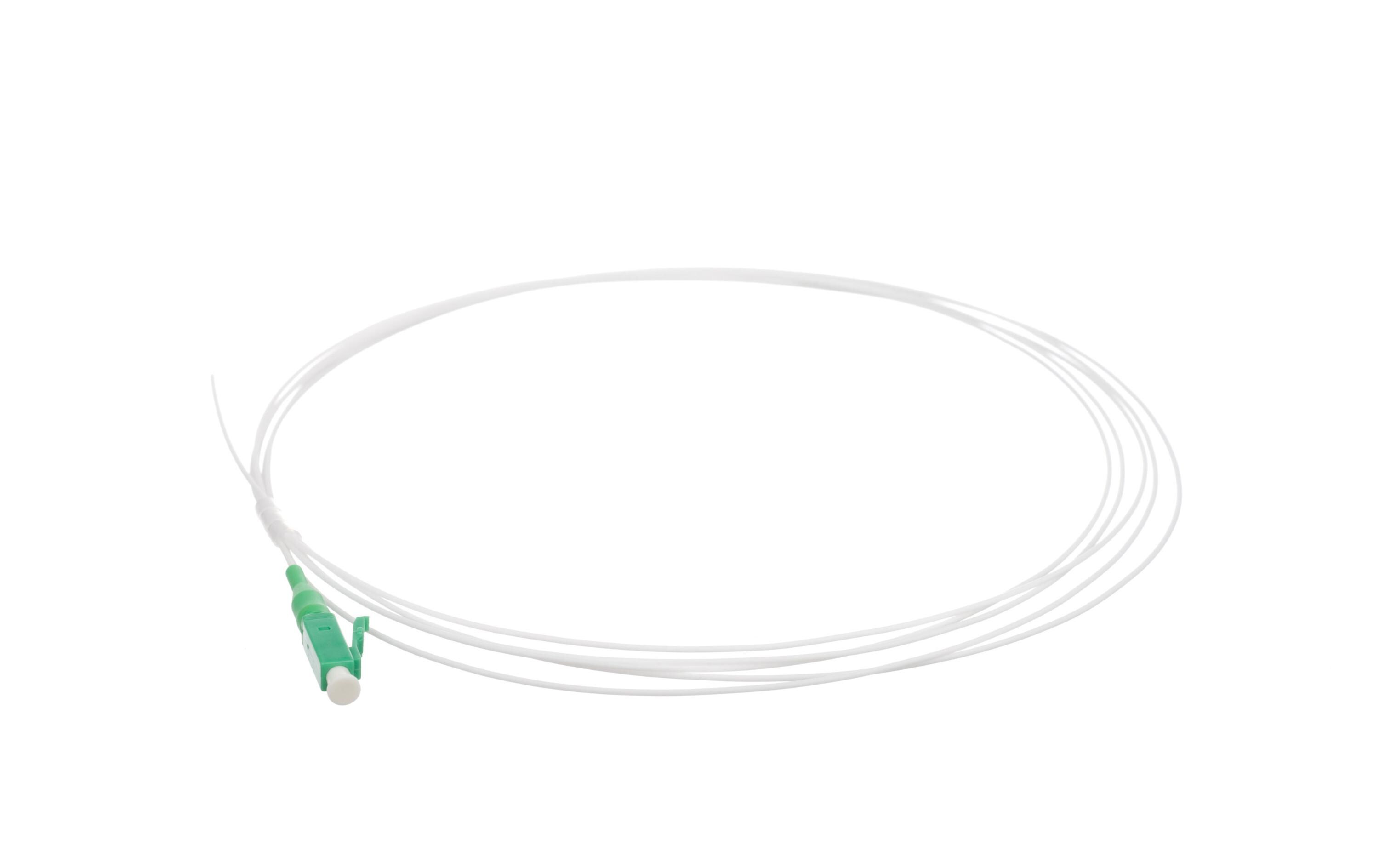 Faserpigtail LC/APC, SM, OS2, 2 m 1 StückFaserpigtail mit LC-Stecker