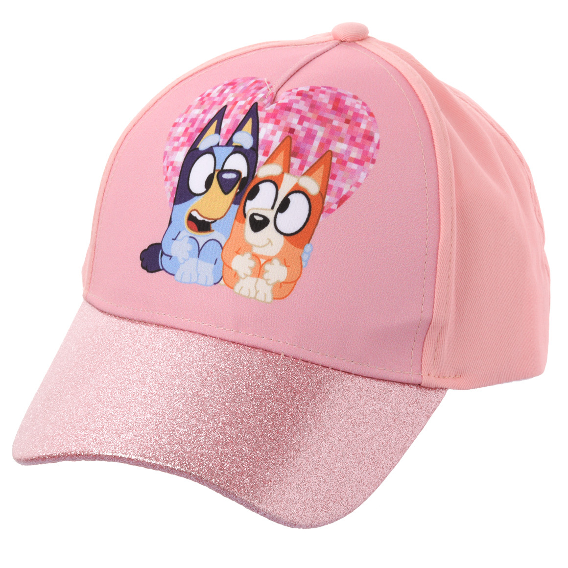 Topolino Bluey Kappe mit Glitzer rosa