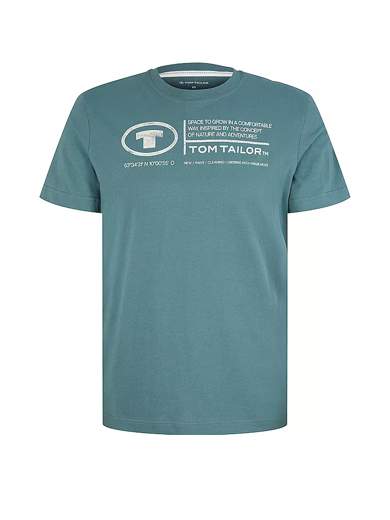TOM TAILOR T-Shirt Regular Fit petrol