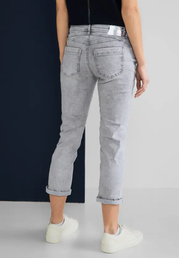 Casual Fit Caprihose - autentic grey bleach