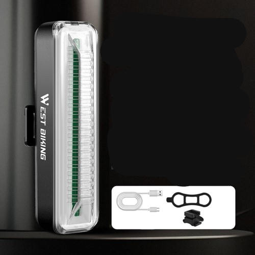 Wiederaufladbares USB Velo Rücklicht Fahrrad LED Warnlicht IPX4 - Rot