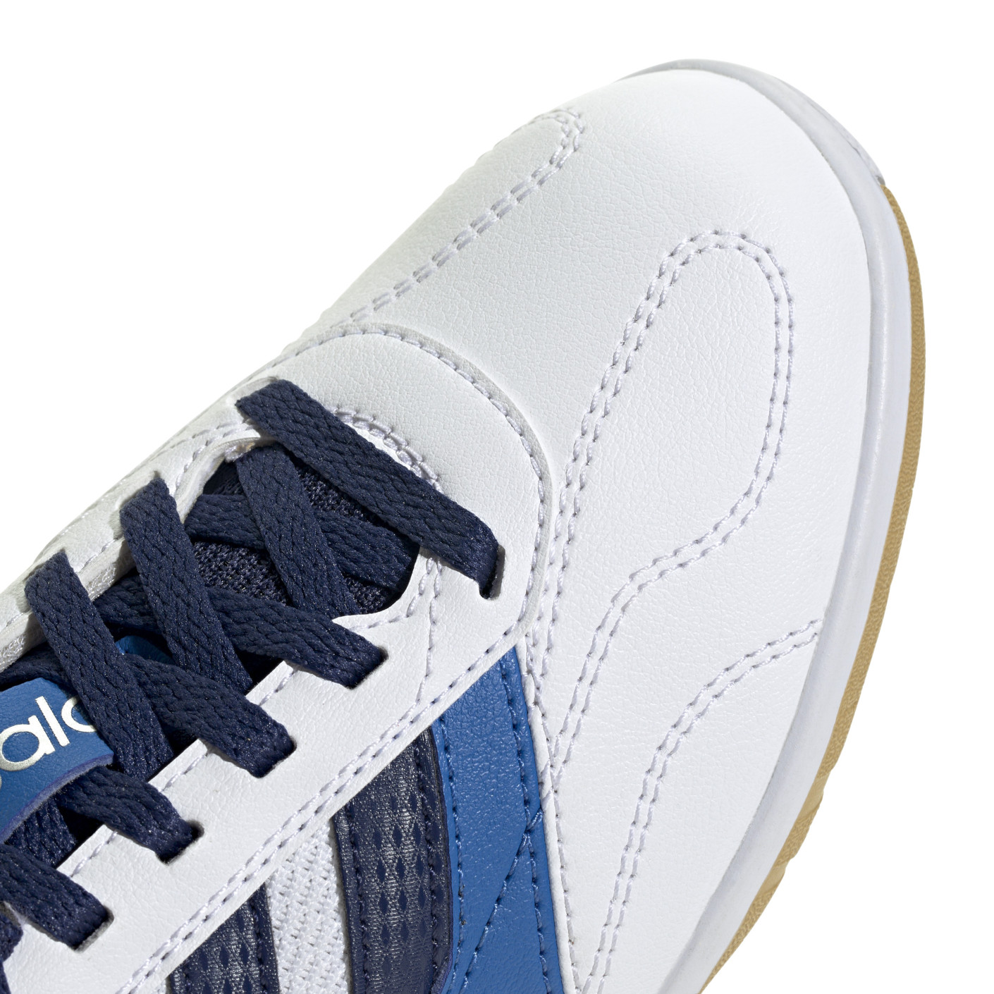 Adidas Super Sala III Zaalvoetbalschoenen (IN) Kids Wit Blauw Donkerblauw