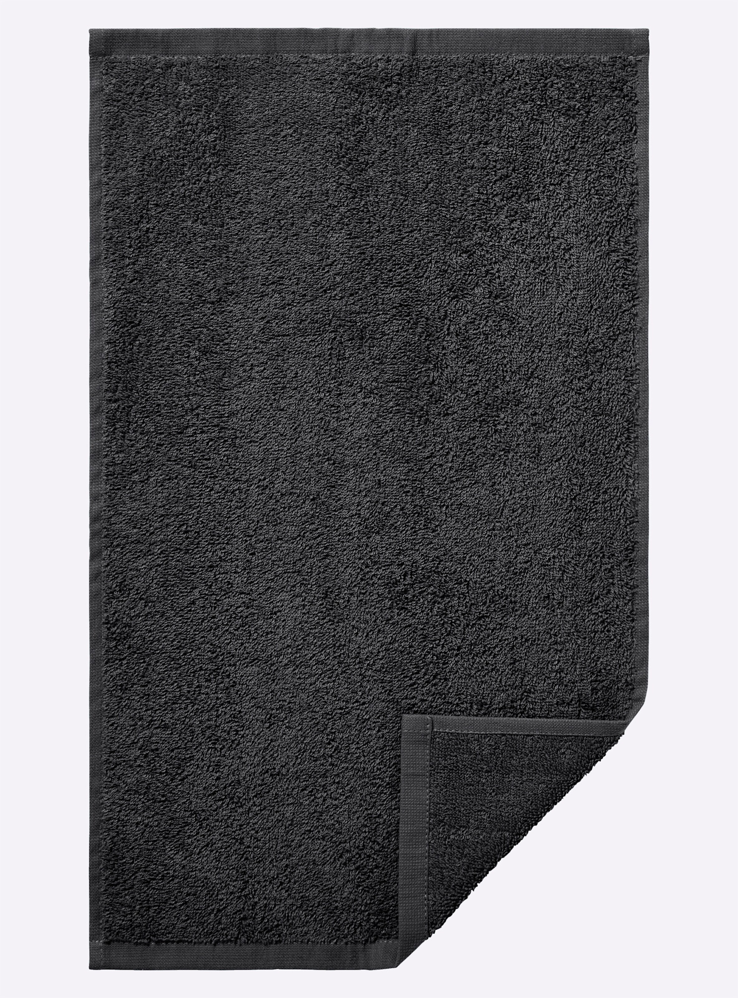 wäschepur Handtuch in schwarz