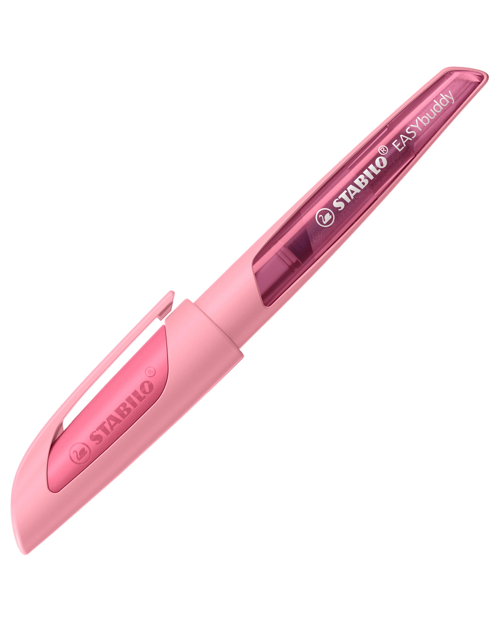 Schulfüller STABILO® EASYbuddy Pastel mit Standard-Feder M in rosiges rouge