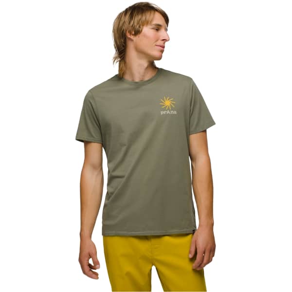 T-shirt PRANA EVERYDAY SLOGAN SS TEE M RYE GREEN
