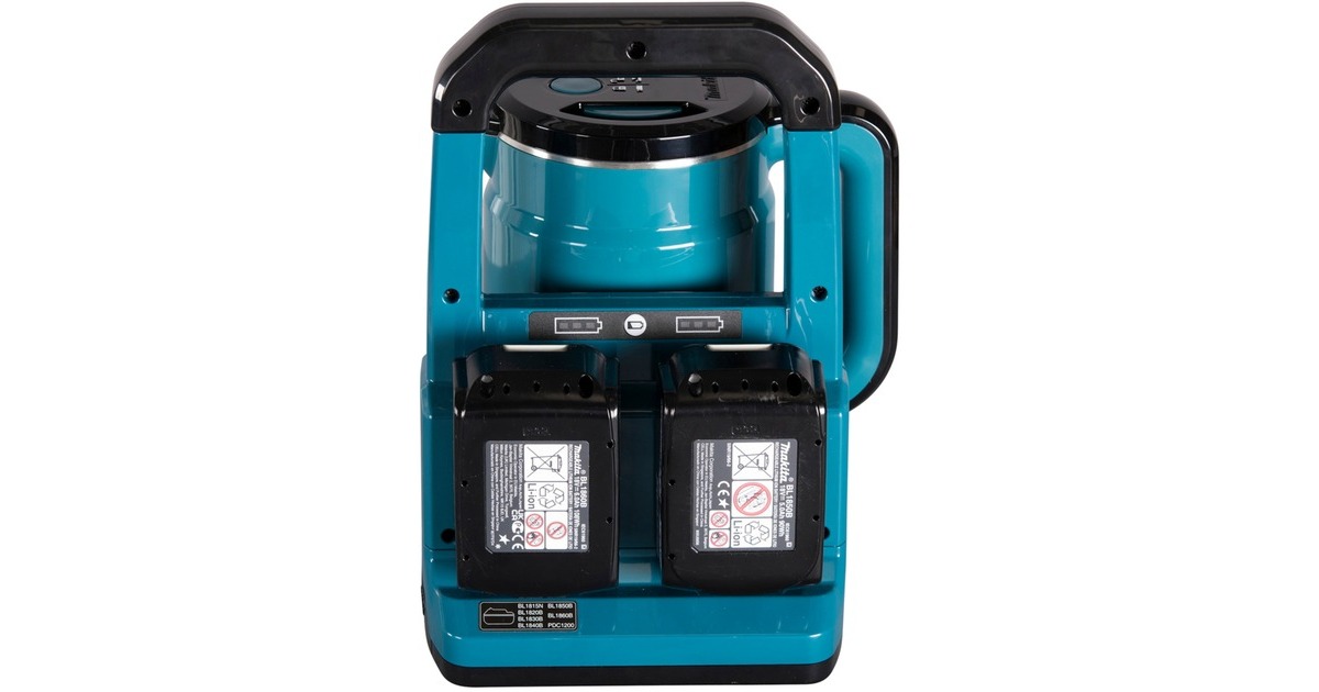 MakitaDKT360Z 2x18 V Waterkoker  (Blauw/zwart, Accu en oplader niet inbegrepen)