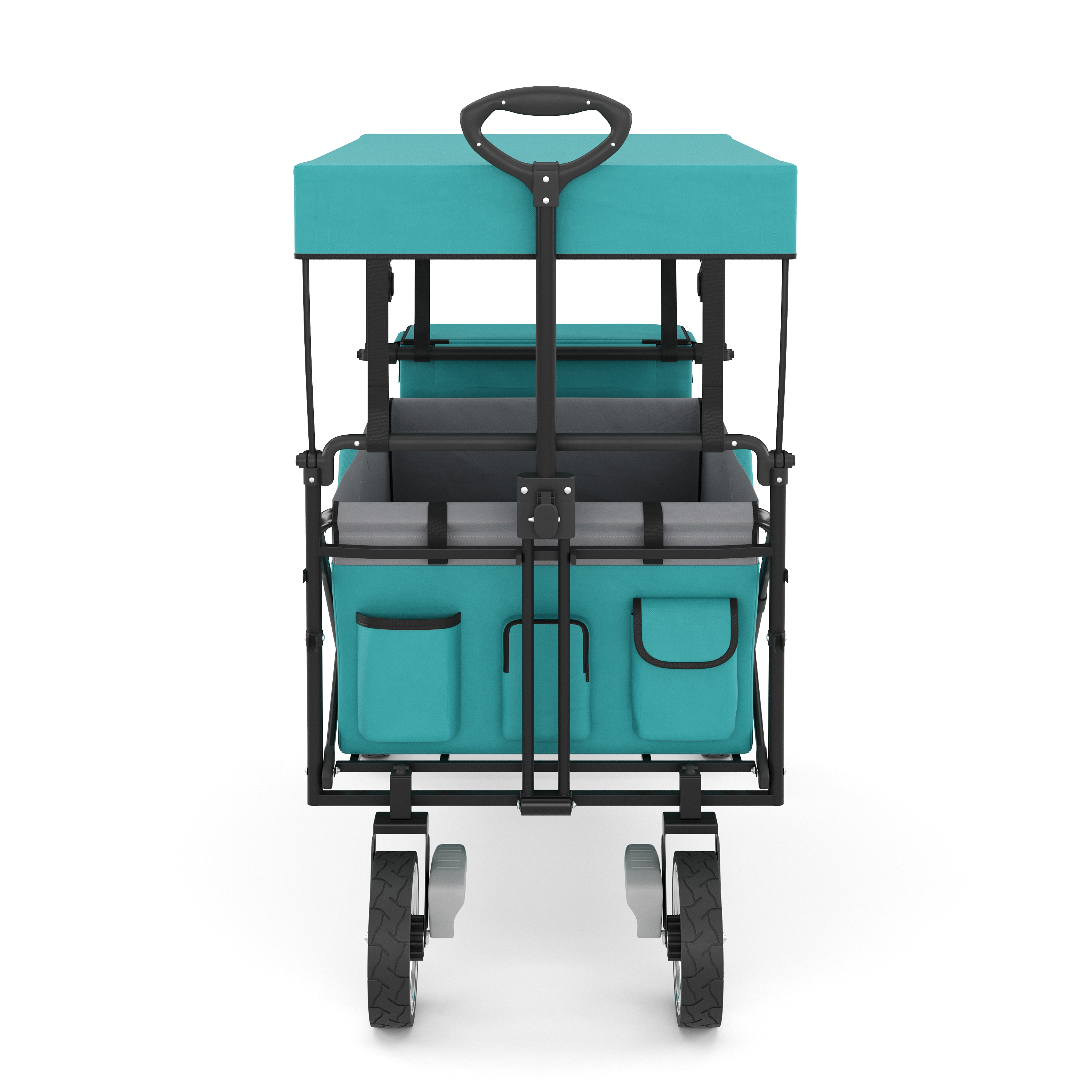 Bollerwagen faltbar mit Dach KENNY mint