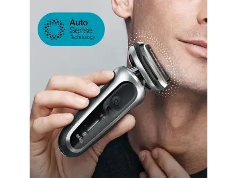 Braun Series 7 71-S7200cc, Folie shaver, Sort, Sølv, Knapper, Batteri, Lithium-Ion (Li-Ion), 50 min.