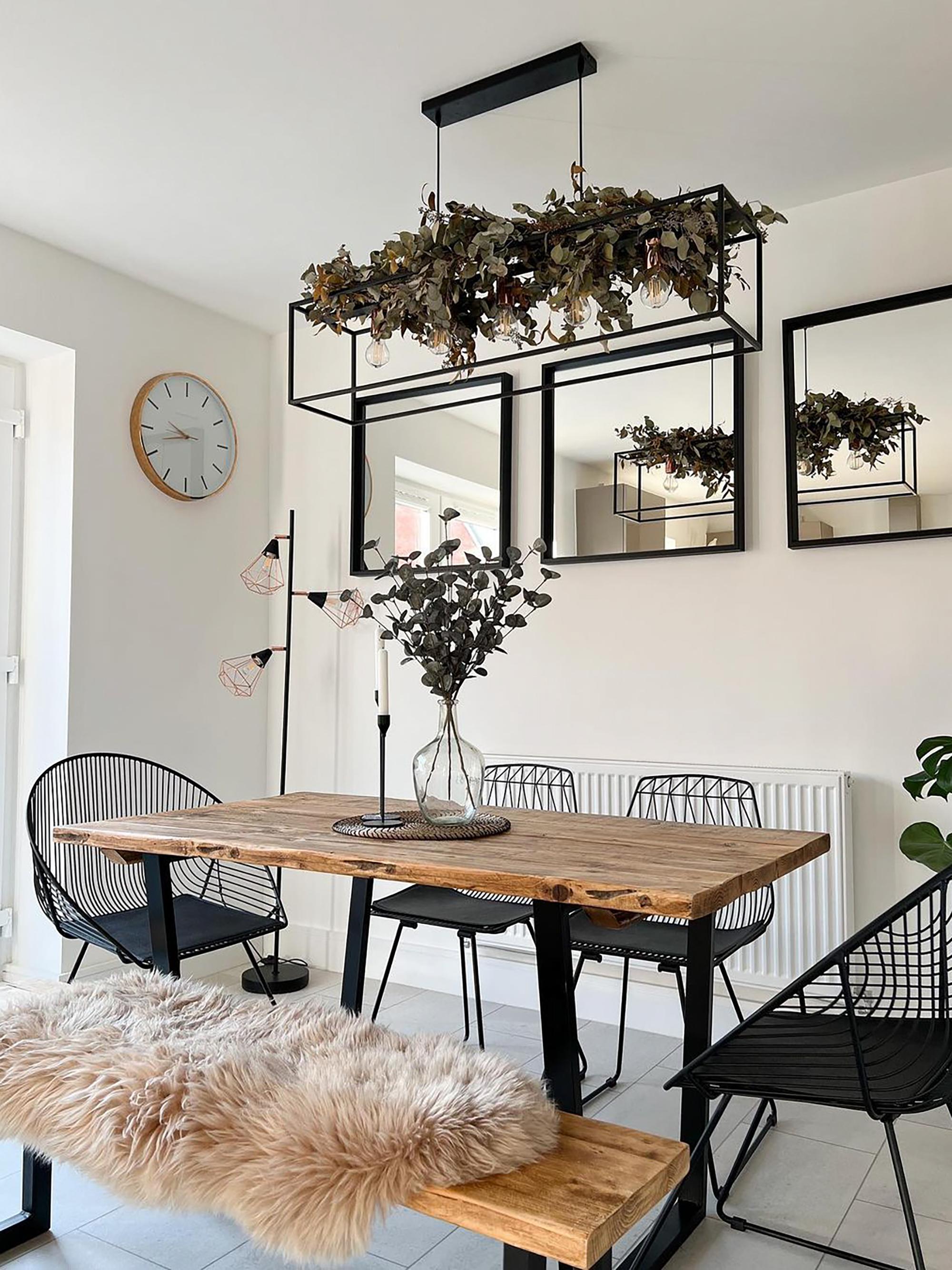Set van 2 eetkamerstoelen AURORA Metaal Zwart