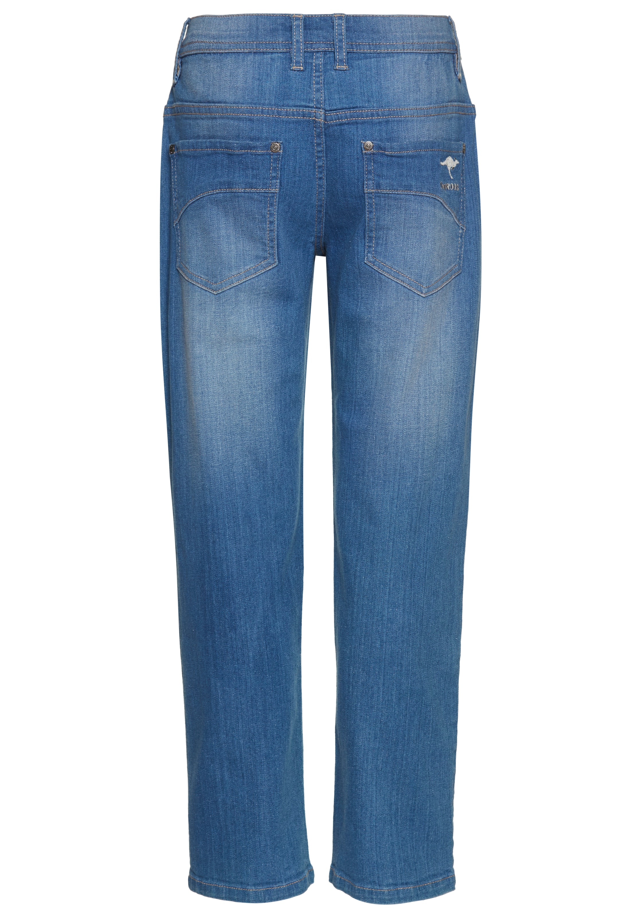 KangaROOS Loose-fit-Jeans »Jeans mit weitem Bein«, , mit Logo-Stickerei