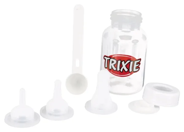 Trixie Suckling bottle set, 120 ml, transparent/white
