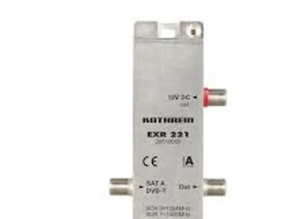 Kathrein EXR 221, 1x jordbaseret   2x Sat-IF, 4 outputs, 117 mm, 35 mm, 23 mm, 200 g