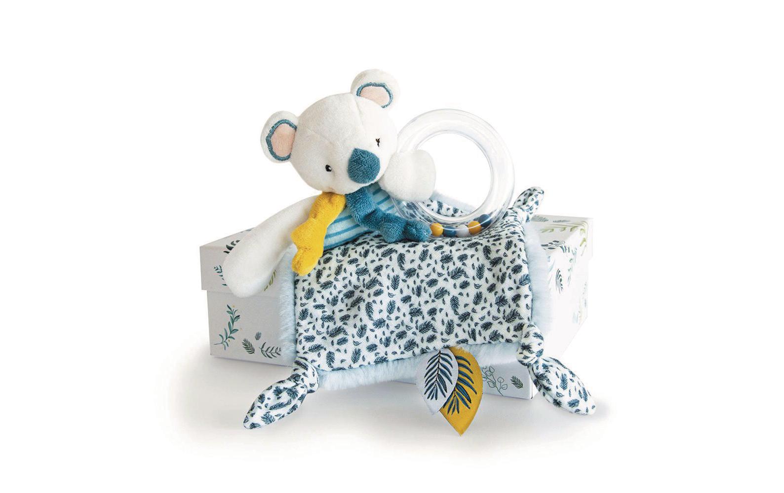 Geschenkset Koala Rassel mit Schmusetuch 22 cmGeschenkset Koala Rassel mit Schmusetuch, 22 cm