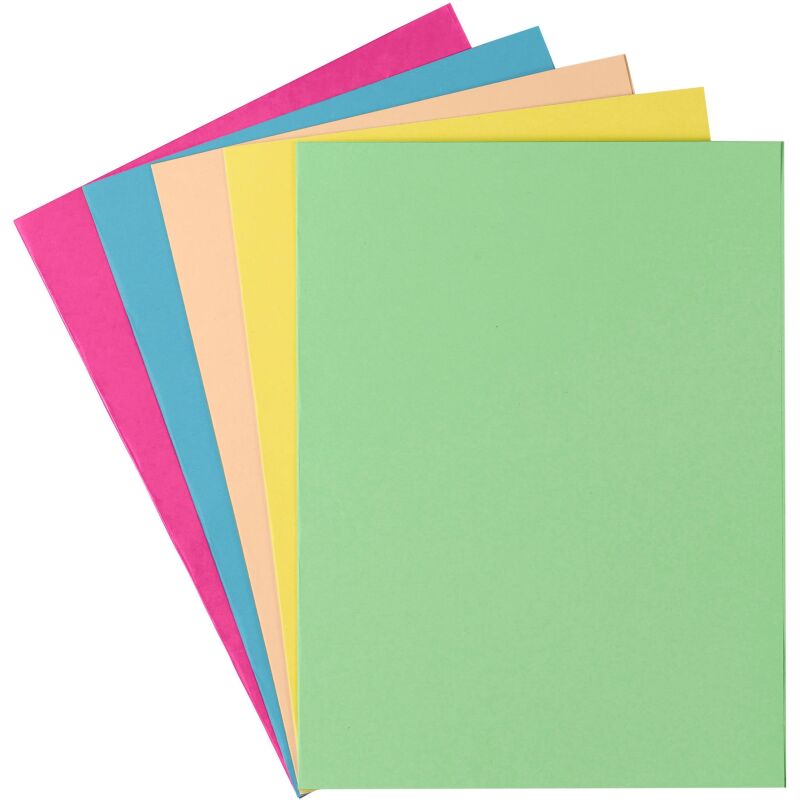 Chemise recyclée 170 g Exacompta 24 x 32 cm couleur - Paquet de 100