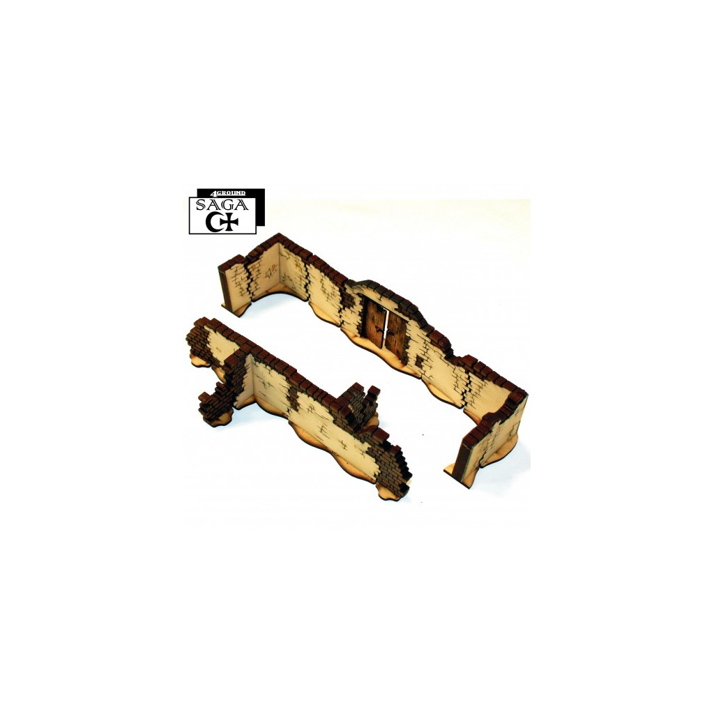 SAGA: Arabic Tall Walls With Large Gate & T Sections