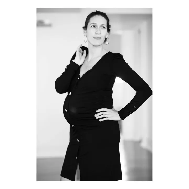 Paloma Collection Robe de Grossesse Sofia | Noir