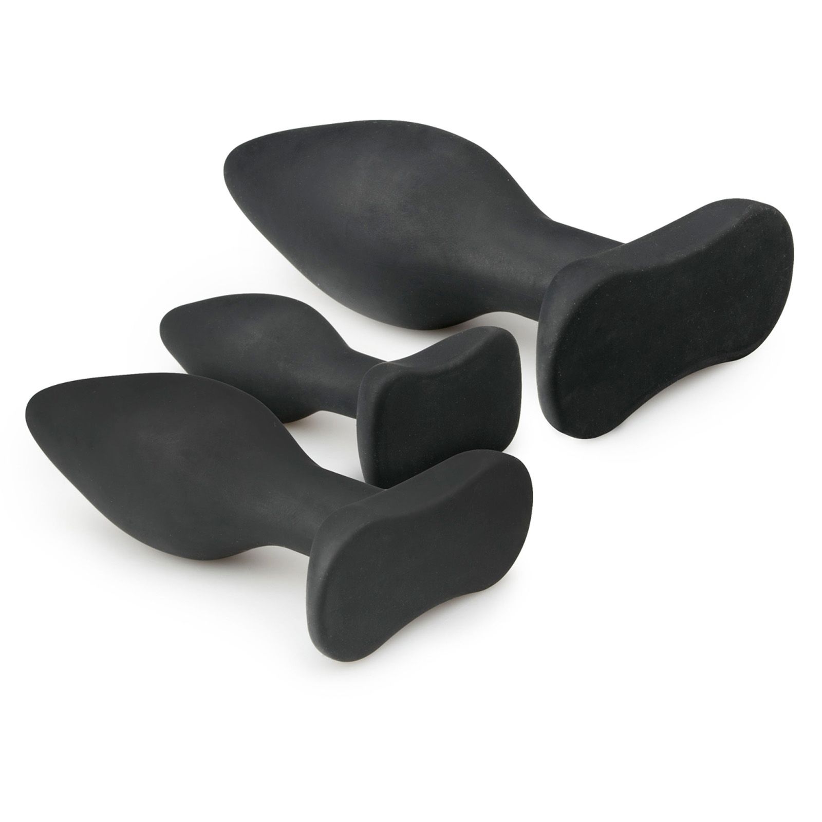 Easytoys - Analplug Set Schwarz aus Silikon