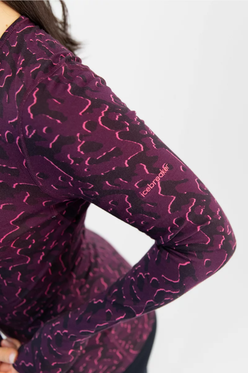icebreaker Merino 200 Oasis Macro Damen Thermo Longsleeve