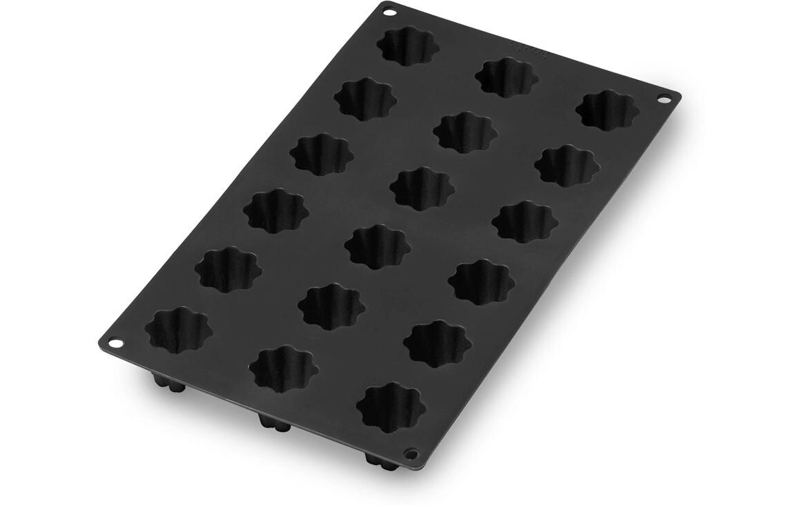 Cannelés Backform Mini, Silikon, Schwarz, 18 MuldenCannelé Bordelaise Mini