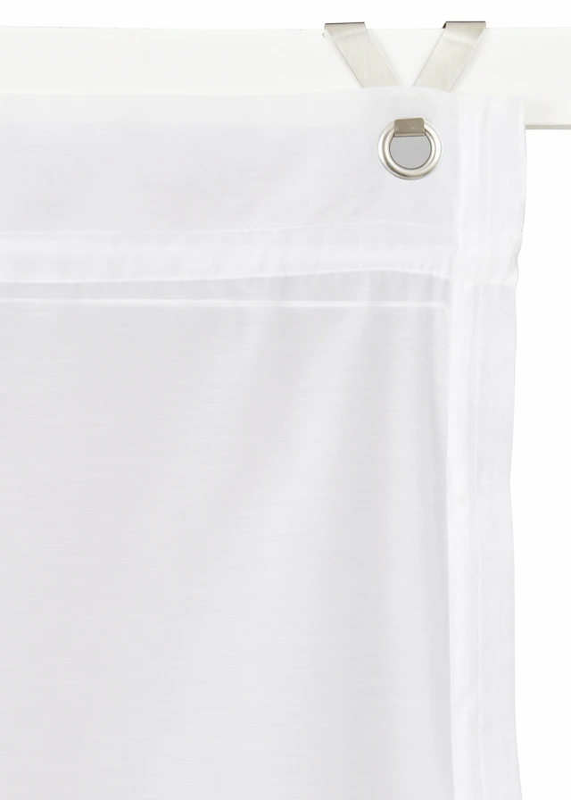 my home Raffrollo »Carpi« mit Hakenaufhängung ohne Bohren Transparent, Voile, Polyester