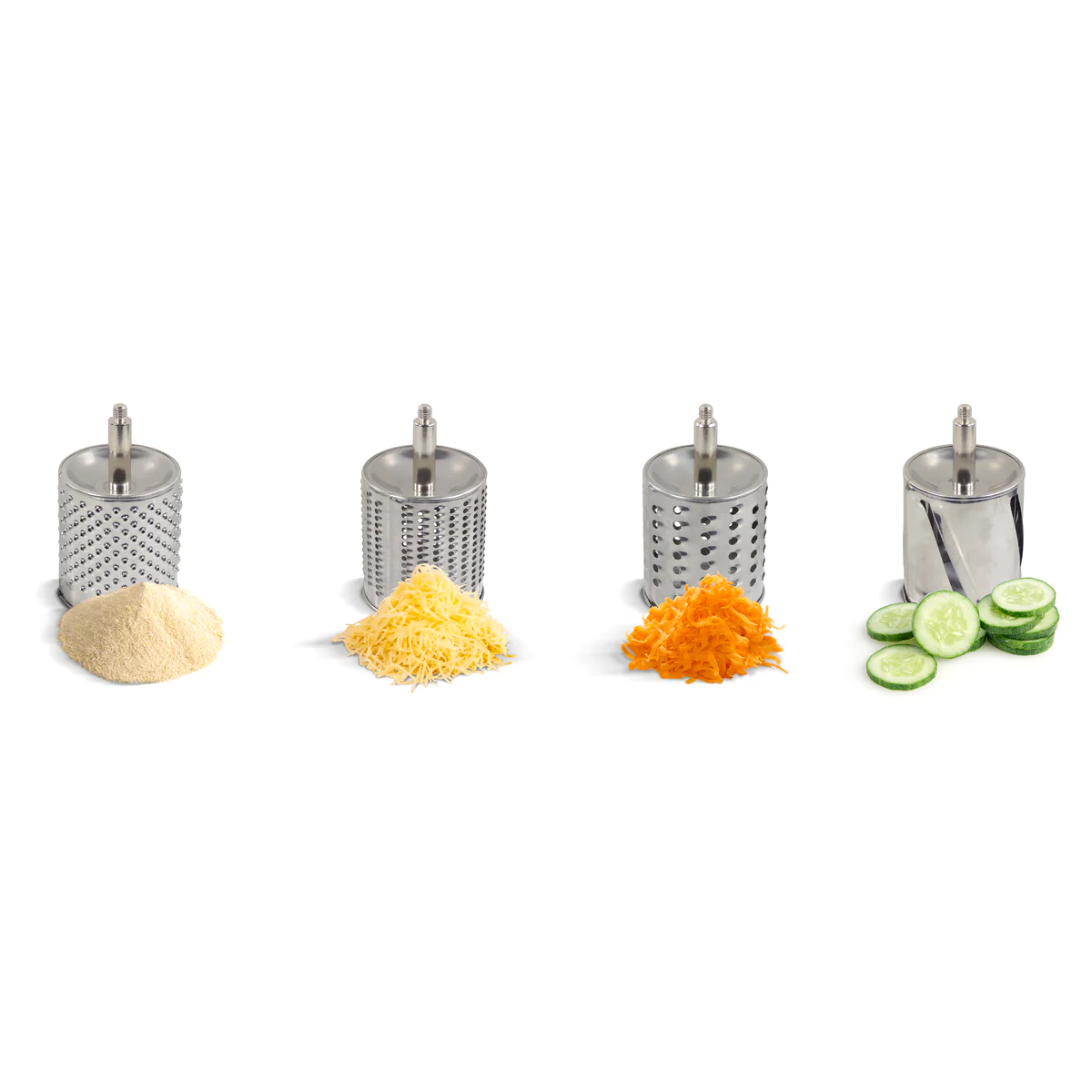 Râpe inox 4 tambours - fixation ventouse La Bonne Graine