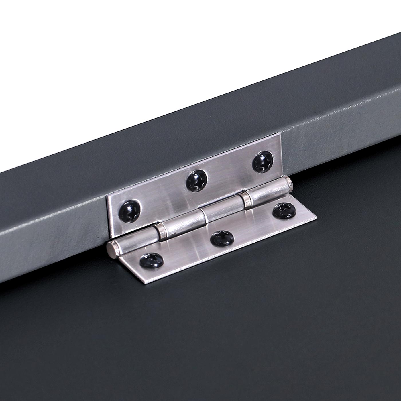 Gartentruhe MCW-J56, Aufbewahrungsbox Auflagenbox Truhe, Wasserdicht Metall Edelstahl 69x185x85 783l ~ anthrazit
