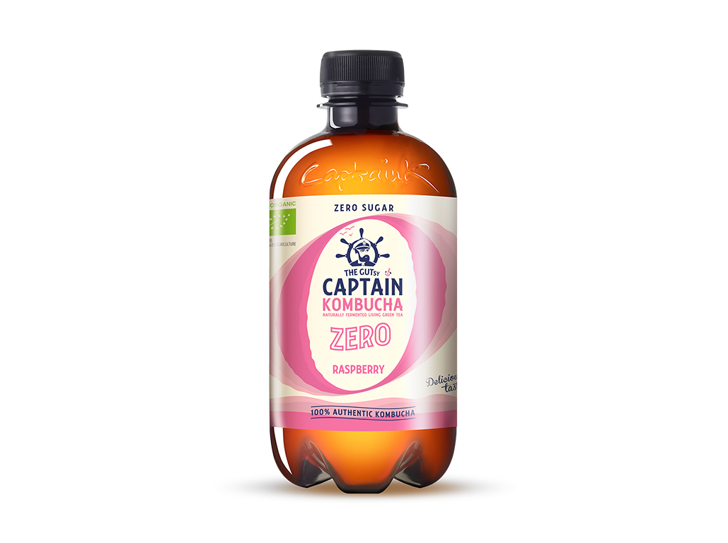 KOMBUCHA THE GUTSY CAPTAIN ROMÃ 0%AÇÚCARES BIO 400ML