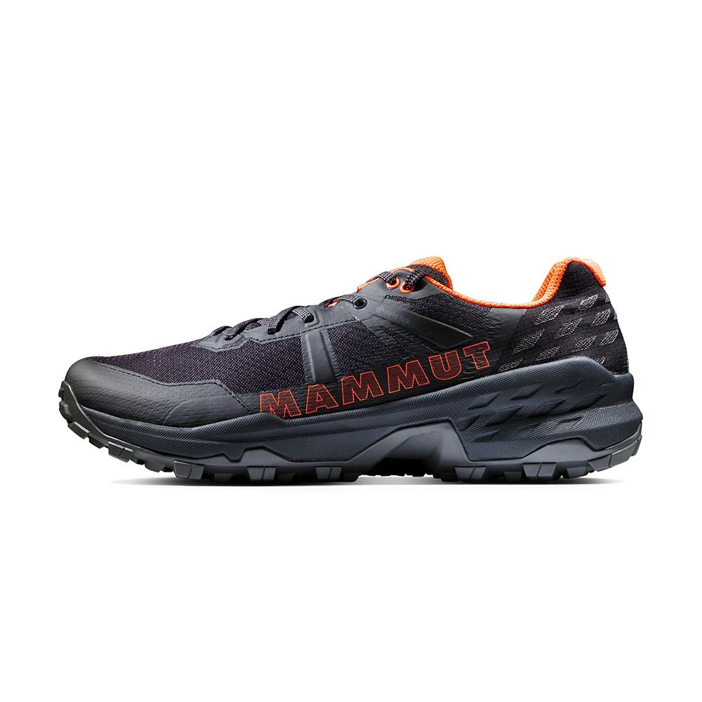 Mammut SERTIG II LOW GTX - Chaussures randonné Homme black/vibrant orange