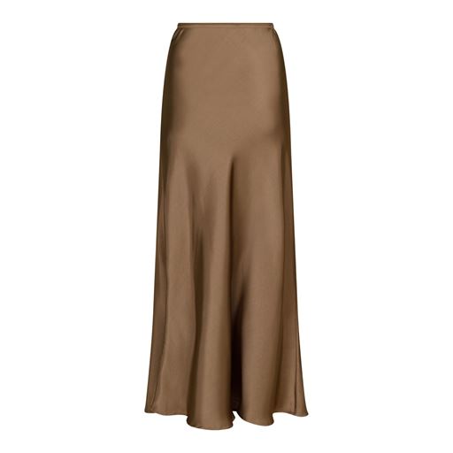Neo Noir Vicky Heavy Sateen Nederdel, Dark Taupe, 40