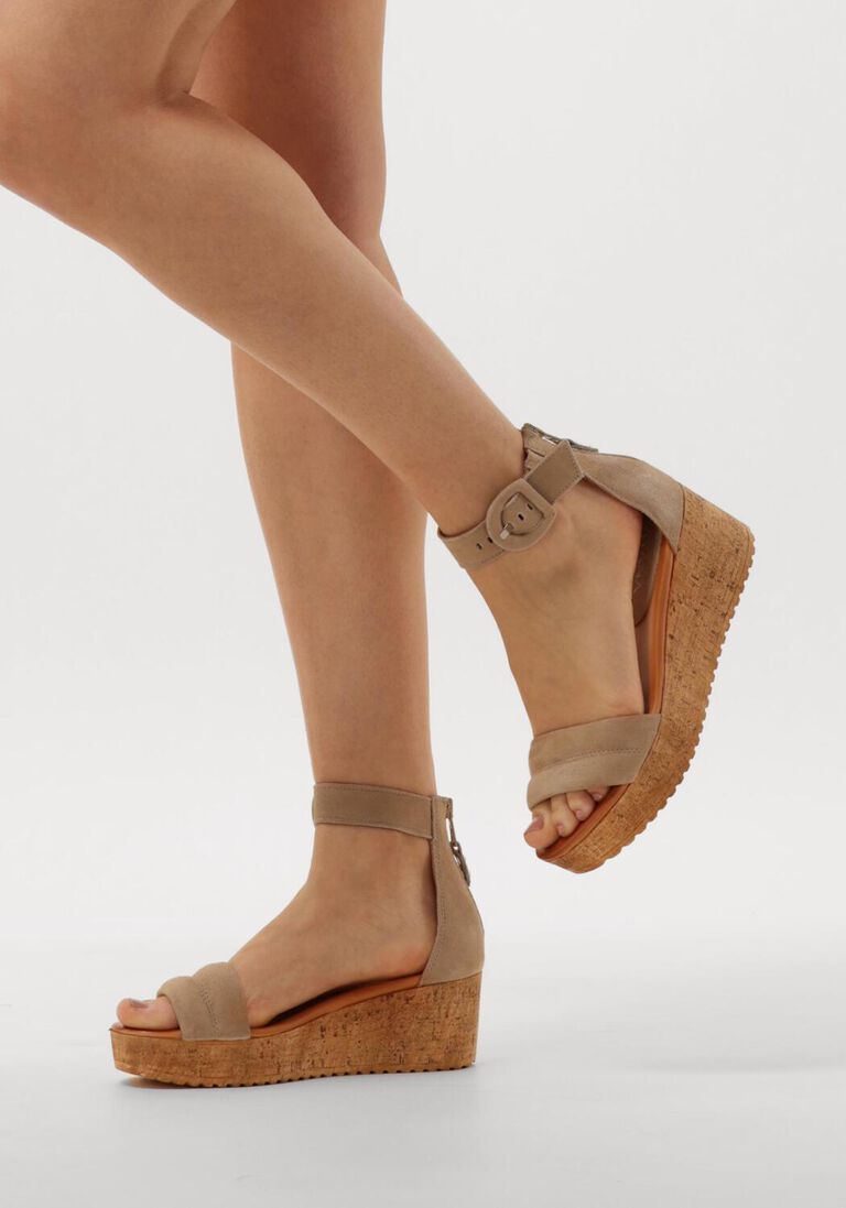 beige ayana sandalen met hak 722025