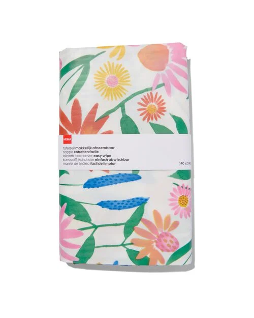 toile cirée 140x240 polyester fleurs sauvages