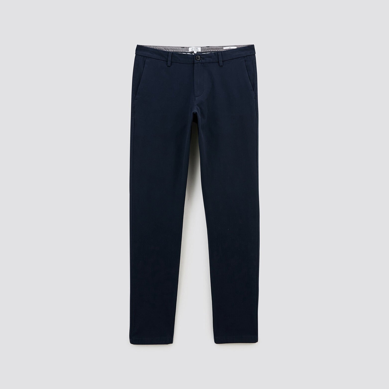 Pantalon chino slim urbain 'le parfait by JULES' Bleu foncé