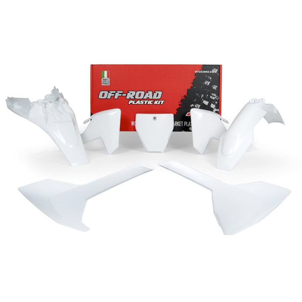 RTECHMX - Kit plastique Husqvarna TC (2018-2022) - RKITHSQOEM585 Blanc