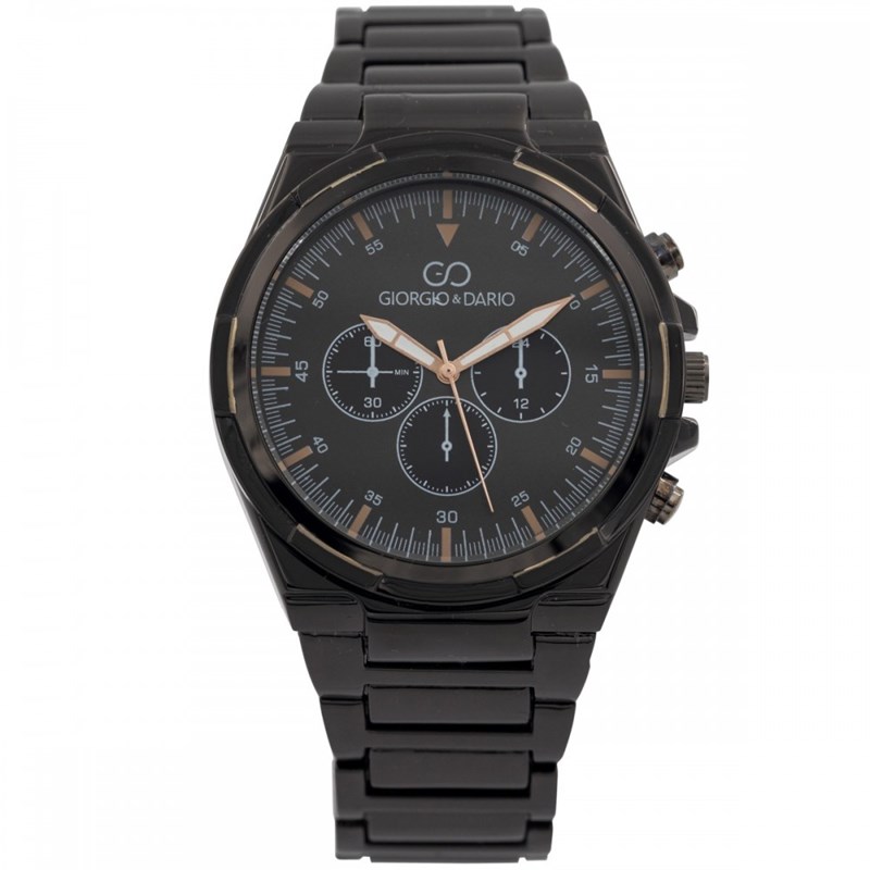 Montre Homme GIORGIO bracelet Acier Noir