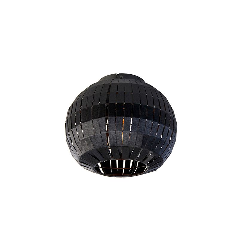 Moderne plafondlamp zwart 26 cm - Zoë