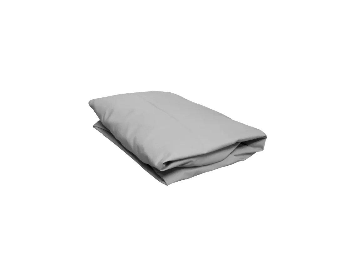 Drap housse bébé bleu glacier percale bonnet 15 cm 60x120