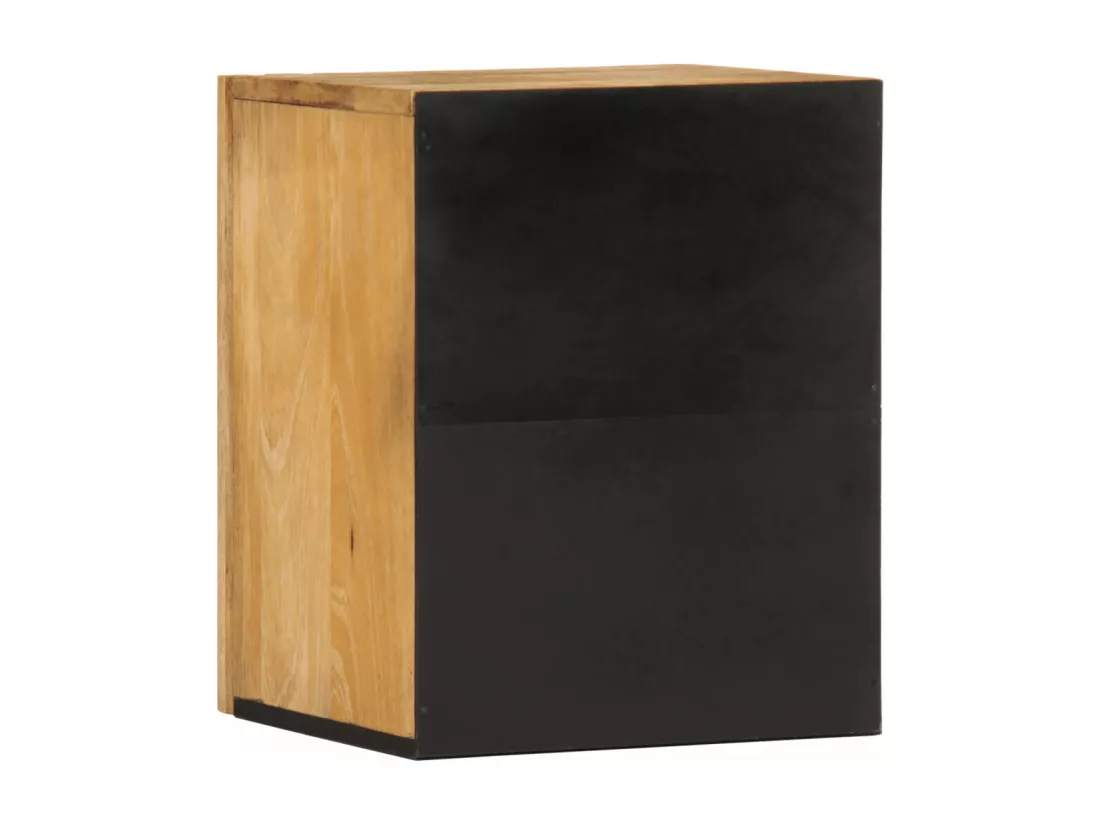 Armoire murale de salle de bain 38x34x48cm manguier massif brut