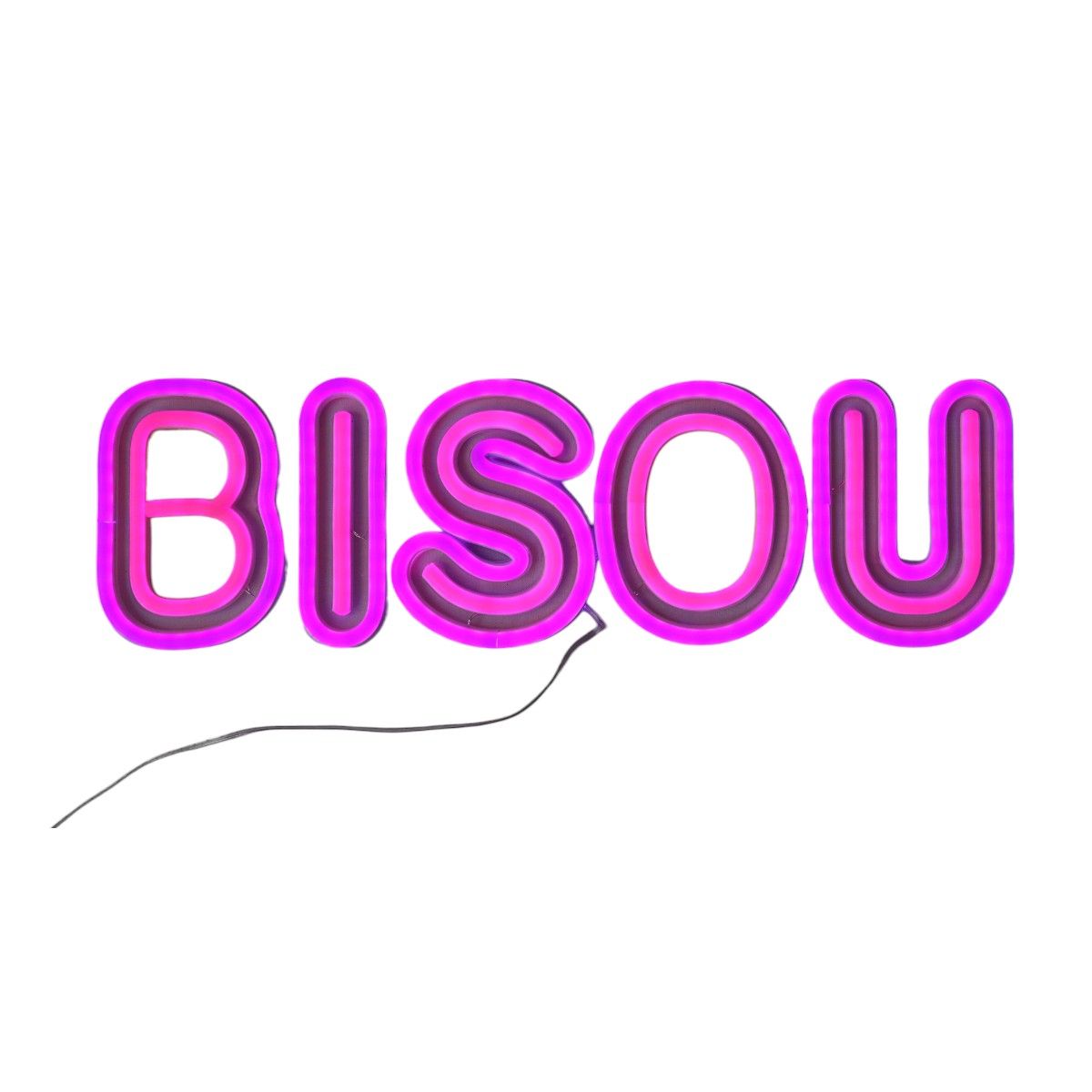 Lampe néon LED Bisou Atelier jasmin
