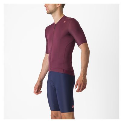 Maillot Manches Courtes Castelli Espresso Bordeaux