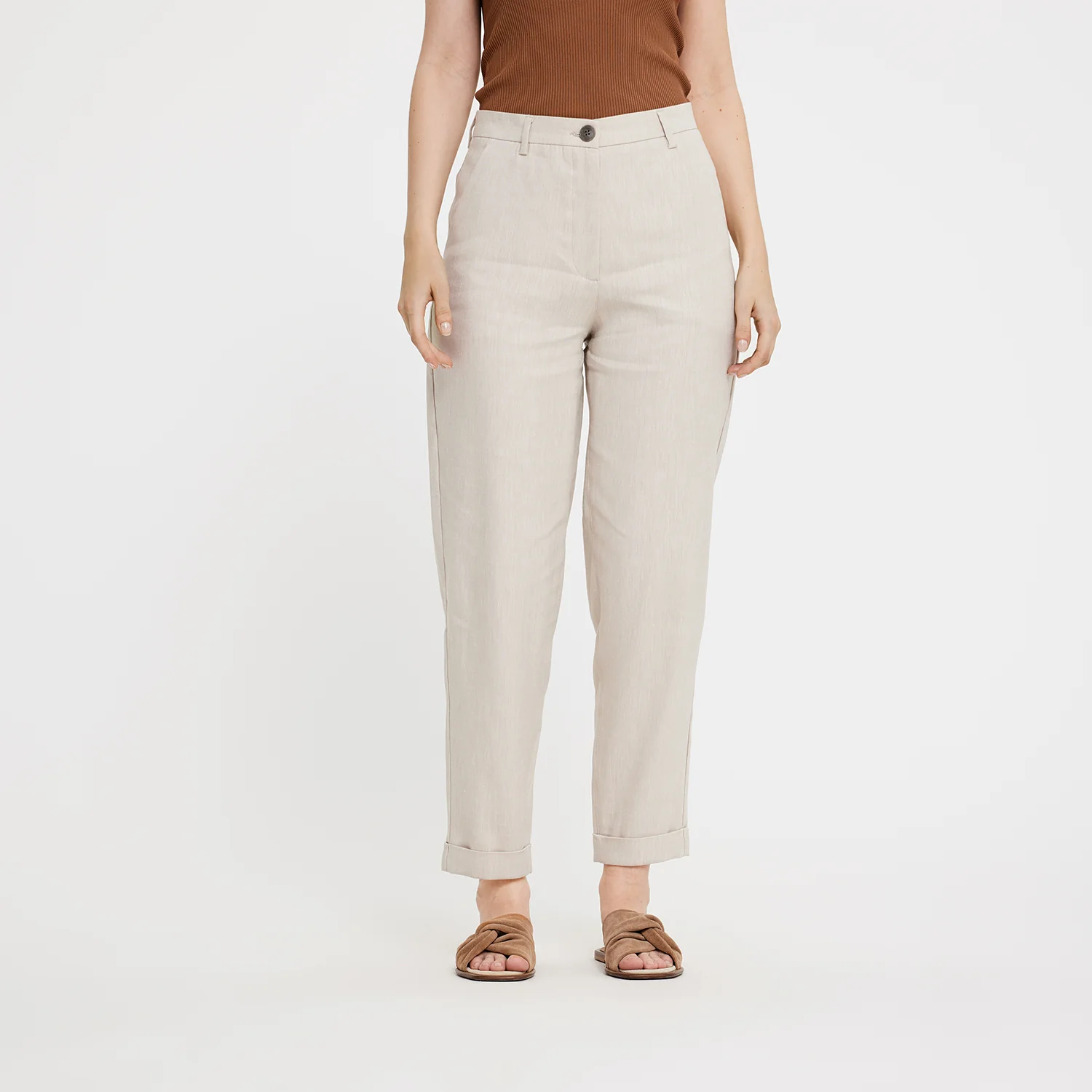 Five Units  Emma habitbukser - Sand Linen