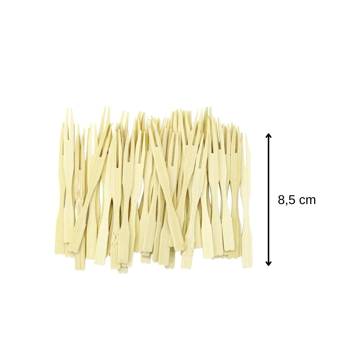 Lot de 50 pics à apéritif forme fourchette Fackelmann Wood Edition Fac