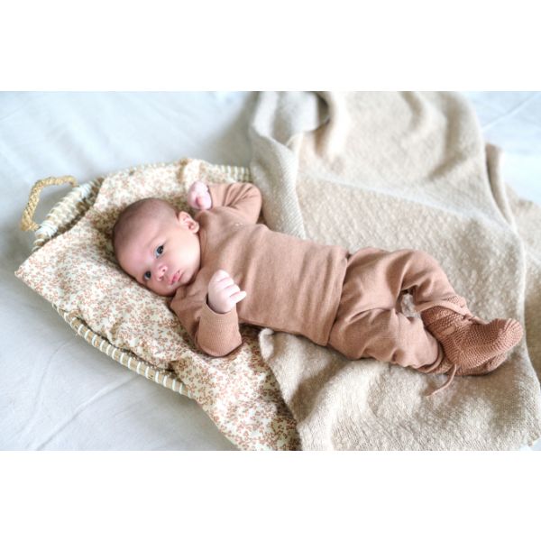 Noppies Rib Natal T-shirt Lange Mouwen Oatmeal Mt. 44